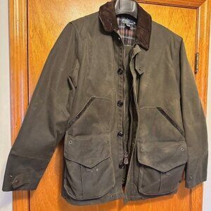 Polo- Canvas/Cotton Lined Field Jacket- Olive Color, Size Large